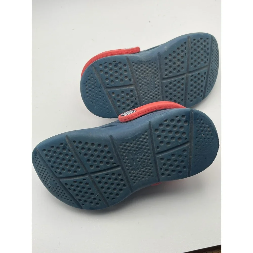 Joybees Youth Kids Size 8/9 Clogs Water Shoes Sandals Royal Blue‎ & Red